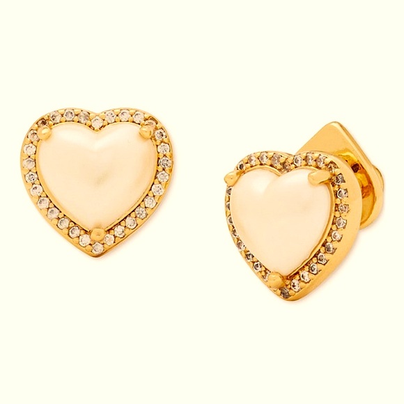 Kate Spade Cream “My Love” Heart Earrings-Part of a Collection (Sold Separately) - Picture 5 of 7